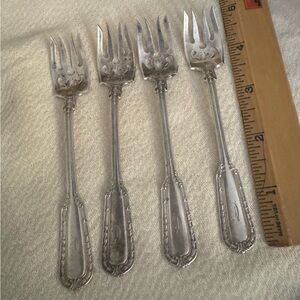 Four Large Ramekin Forks (5” long)